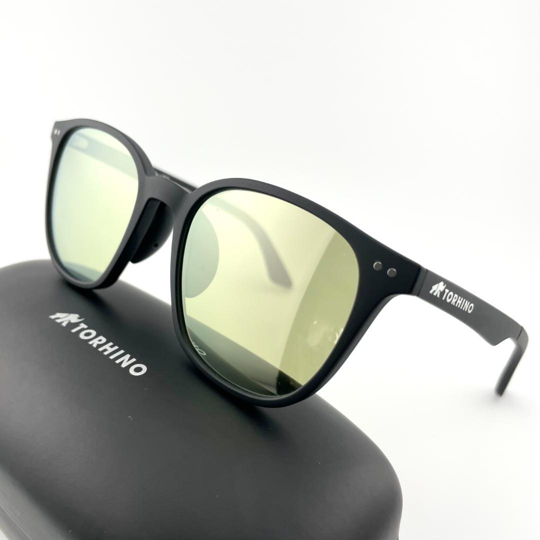 トライノ偏光サングラス　釣り　イエローグリーン/ミラー　パリジャンシェイプ 偏光レンズは「選び方で釣果が変わる！」 偏光サングラス界の新星