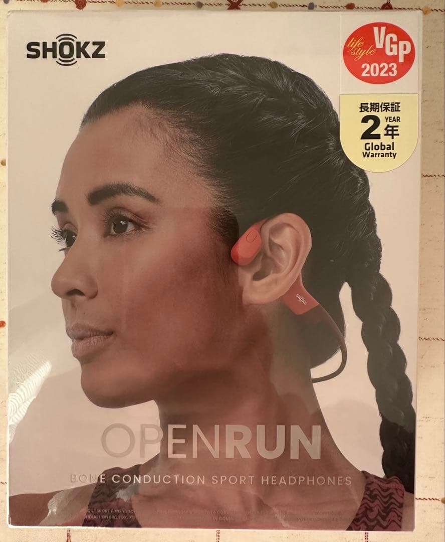 ★新品(完全未開封)★Shockz 骨伝導イヤホン OpenRun Red Shokz（ショックス） (在庫限り)Shokz OpenRun Red ワイヤレスイヤホン