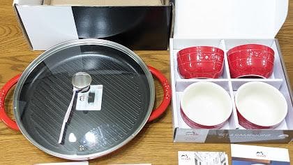 【新品未使用】staub スチーム&グリル 26cm ガラス蓋 ラムカンセット 楽天市場】【公式】 ストウブ ストウブドームガラス蓋 28cm STAUB