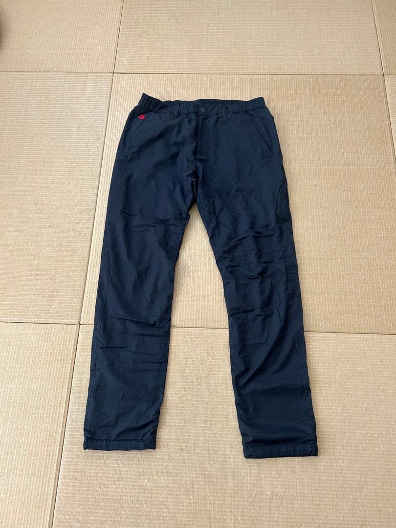 PEARLY GATES ブラックウォームパンツ 美品 パーリーゲイツ パンツ 6 メンズ ブラック 防寒 防風 PEARLY