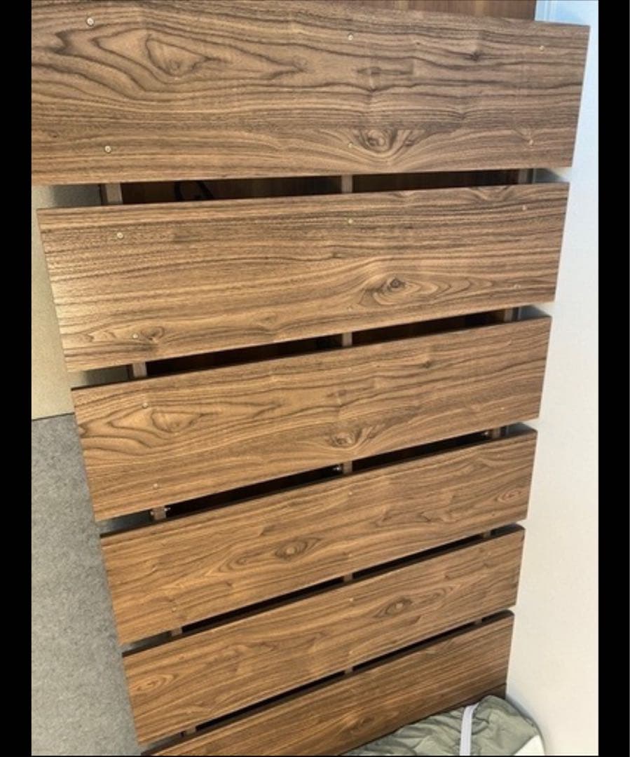 【美品】LOWYA ベッドフレーム　シングル　ウォルナット　すのこ Amazon｜LOWYA ロウヤ ベッド ベッドフレーム フレーム すのこベッド