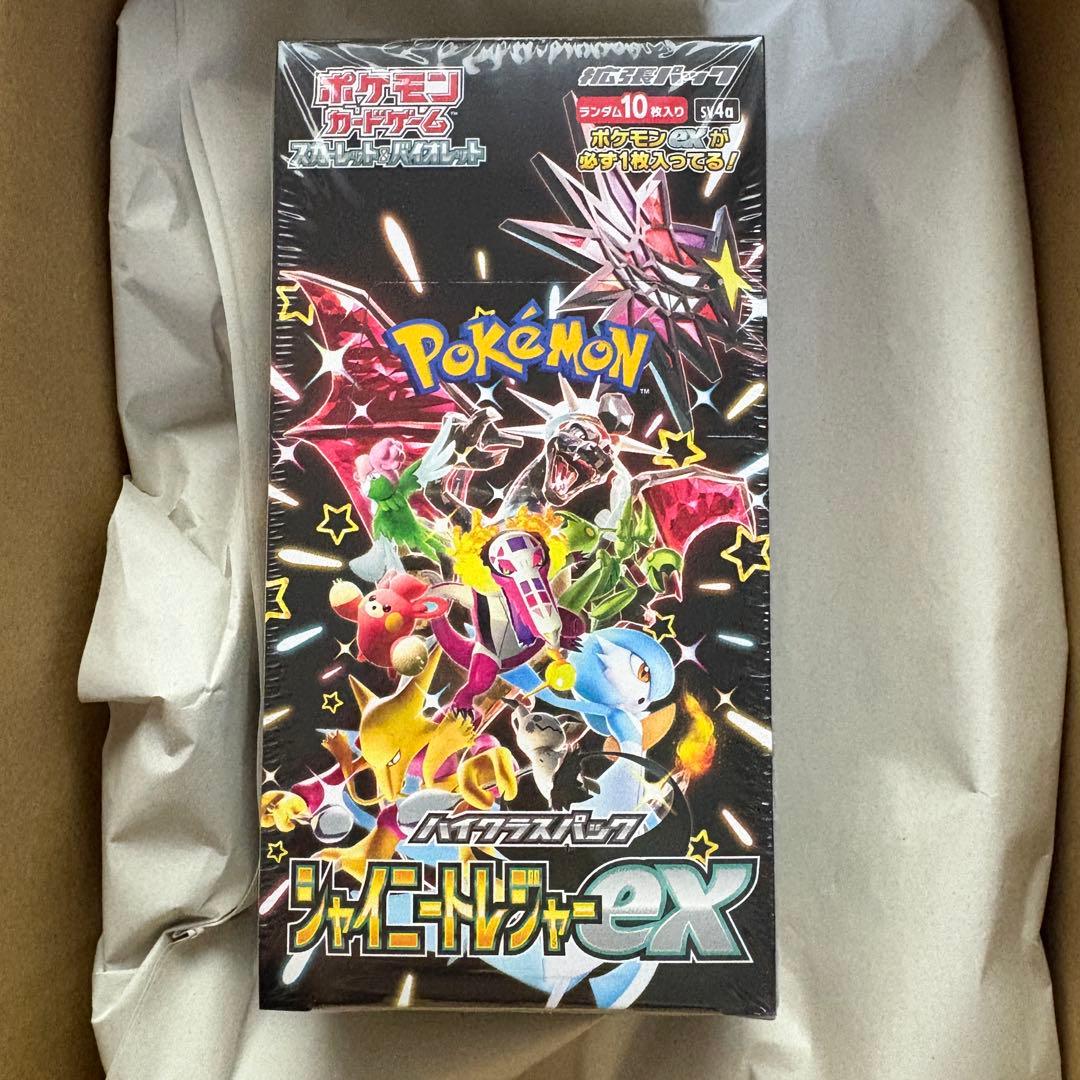 ポケモンカードゲーム　シャイニートレジャーex 1BOX シュリンク付き　納品書 Pokemon（ポケモン） 新品 在庫あり シャイニートレジャーex 1BOX ハイ