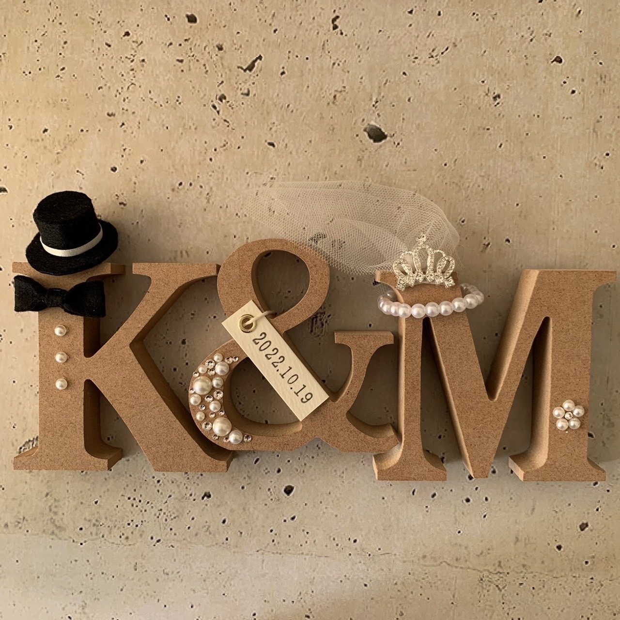 イニシャルオブジェ 結婚式 - SMILE©️RAFT GALLERY | minne byGMO